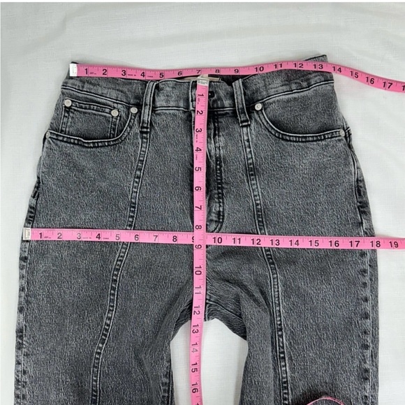 Madewell size 28 The Perfect Vintage Straight Jean Meaford Wash Seamed Edition - Picture 12 of 14